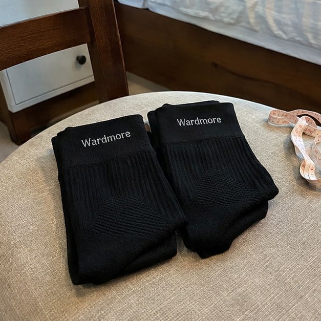 Custom compression socks — customer photo