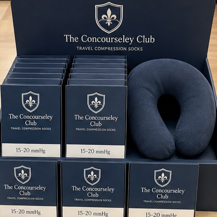 Customized compression socks for airlines, travel and cruise