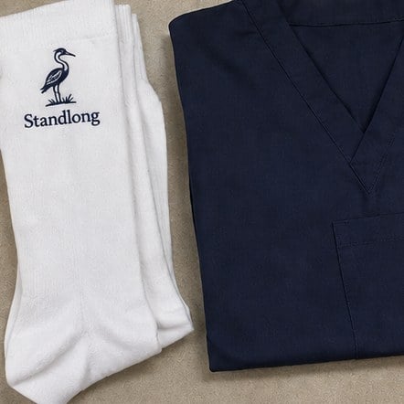 Work & Standing-Shift Socks with custom branding